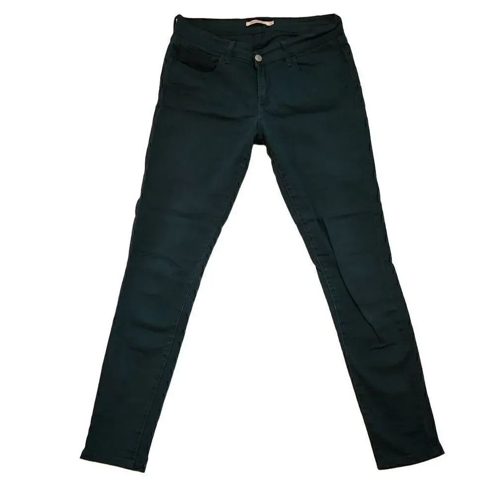 Levi Strauss Ladies 710 Super Skinny Green Chino Pants - Size 30